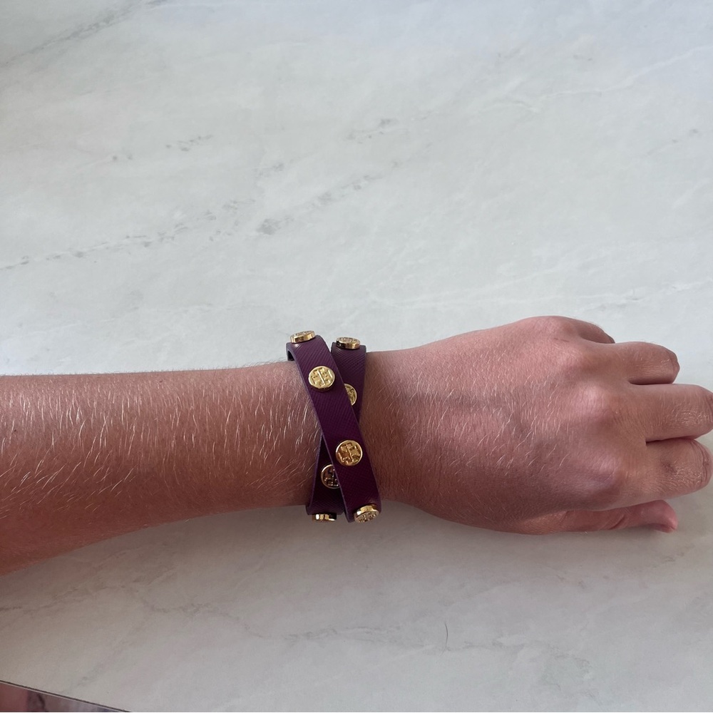 Tory Burch logo wrap bracelet